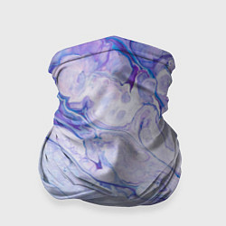 Бандана-труба Разводы сиреневой краской, цвет: 3D-принт