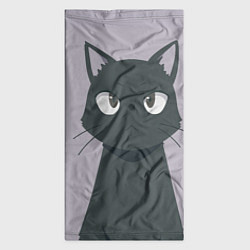 Бандана-труба Чёрный кот, цвет: 3D-принт — фото 2