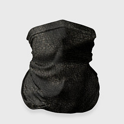 Бандана-труба Черная кожа, цвет: 3D-принт