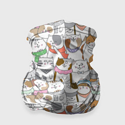 Бандана-труба Большая семья котиков, цвет: 3D-принт
