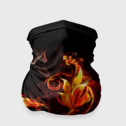 Бандана-труба Огненный цветок, цвет: 3D-принт