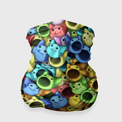 Бандана-труба Цветные Поп Котики, цвет: 3D-принт