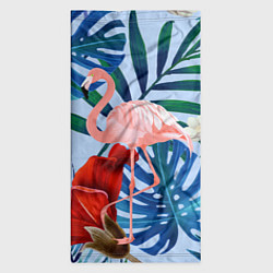Бандана-труба Фламинго в папоротнике, цвет: 3D-принт — фото 2