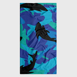 Бандана-труба Акулы паттерн, цвет: 3D-принт — фото 2
