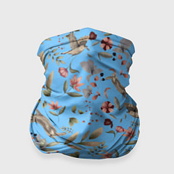 Бандана-труба Кролик и Синичка, цвет: 3D-принт