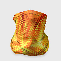Бандана-труба Желто-оранжевая абстракция, цвет: 3D-принт