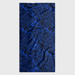 Бандана-труба Черно-синий геометрический, цвет: 3D-принт — фото 2