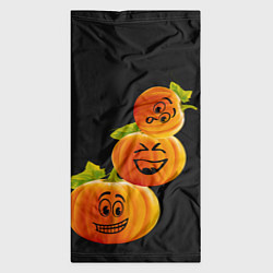 Бандана-труба Хэллоуин смешные тыквы, цвет: 3D-принт — фото 2