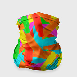 Бандана-труба Фон Цветные трубки Pop Tubes, Поп тубус, цвет: 3D-принт