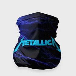 Бандана METALLICA BLUE FLASH МЕТАЛЛИКА СИНИЕ МОЛНИИ