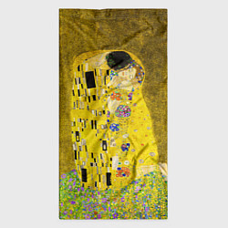 Бандана-труба Влюблённые поцелуй художник Климт, цвет: 3D-принт — фото 2