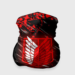 Бандана-труба Атака Титанов: Red, цвет: 3D-принт