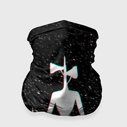 Бандана-труба СИРЕНОГОЛОВЫЙ ГЛИТЧ ЛЕС, КОСМОС, цвет: 3D-принт