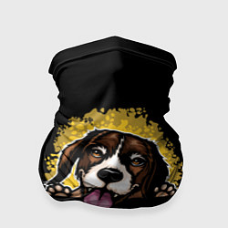 Бандана-труба Бигль Beagle, цвет: 3D-принт