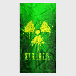 Бандана-труба STALKER LOGO RADIATOIN NEON TOXIC, цвет: 3D-принт — фото 2