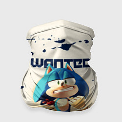 Бандана-труба SONIC WANTED СОНИК, цвет: 3D-принт