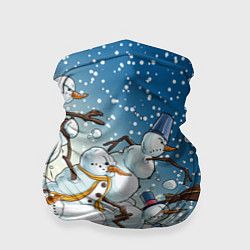 Бандана-труба Боевые снеговики: атака, цвет: 3D-принт