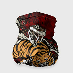Бандана-труба Тигр со Змеёй 2022, цвет: 3D-принт