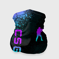 Бандана-труба CS GO NEON SYMBOL STYLE SKIN КС ГО НЕОН, цвет: 3D-принт