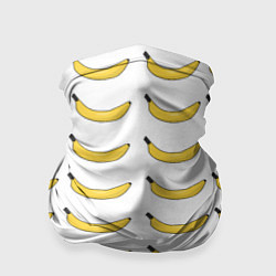 Бандана-труба Крупный Банановый рай, цвет: 3D-принт