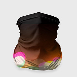 Бандана-труба Горящие сердца всех цветов радуги, цвет: 3D-принт