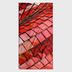 Бандана-труба Красная спартаковская чешуя, цвет: 3D-принт — фото 2