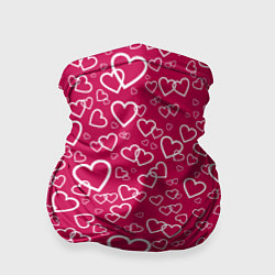 Бандана-труба Влюблённые Сердца LOVE, цвет: 3D-принт