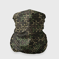 Бандана-труба Абстрактный Охотничий Камуфляж, цвет: 3D-принт