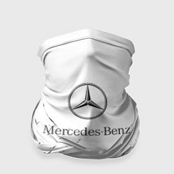 Бандана-труба Mercedes-Benz - White texture, цвет: 3D-принт