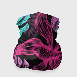 Бандана-труба Папоротниковый неон, цвет: 3D-принт