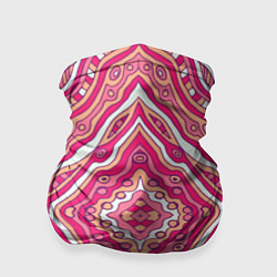 Бандана-труба Абстракция Узор розового цвета, цвет: 3D-принт