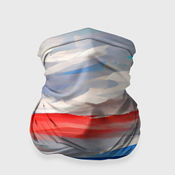 Бандана-труба Флаг России в красках, цвет: 3D-принт