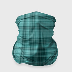 Бандана-труба Клетчатый узор цвета морской волны checkered patte, цвет: 3D-принт