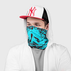 Бандана-труба БИРЮЗОВАЯ ПАЛИТРА ЦВЕТА, цвет: 3D-принт — фото 2