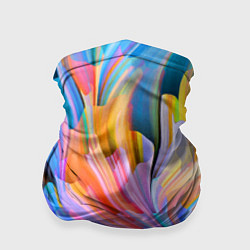 Бандана-труба Красочный абстрактный паттерн Лето Colorful Abstra, цвет: 3D-принт