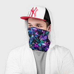 Бандана-труба ЦВЕТНОЙ ЗВЕЗДОПАД, цвет: 3D-принт — фото 2