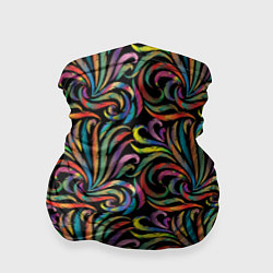 Бандана-труба Разноцветные яркие узоры, цвет: 3D-принт