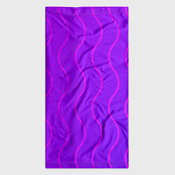 Бандана-труба Фиолетовые линии, цвет: 3D-принт — фото 2