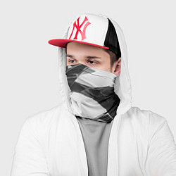 Бандана-труба Осколки кристалла, тёмная абстракция, цвет: 3D-принт — фото 2