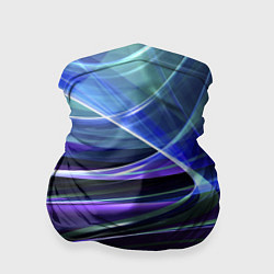 Бандана-труба Абстрактные цветные полосы, цвет: 3D-принт