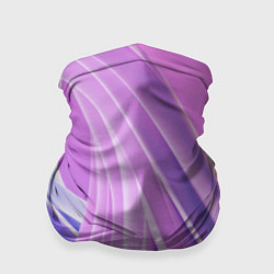 Бандана-труба Волнообразные абстрактные розовые паттерны, цвет: 3D-принт