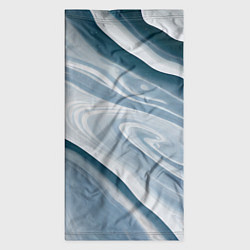 Бандана-труба Сине-белые разводы краски, цвет: 3D-принт — фото 2