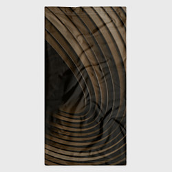 Бандана-труба Тёмное-золотые пластины во тьме, цвет: 3D-принт — фото 2