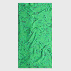 Бандана-труба Мраморный зеленый яркий узор, цвет: 3D-принт — фото 2