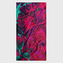 Бандана-труба Зелено-малиновые разводы, цвет: 3D-принт — фото 2