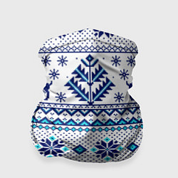 Бандана-труба Happy new year, blue deer, цвет: 3D-принт