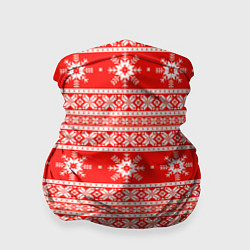 Бандана-труба New Year snowflake pattern, цвет: 3D-принт