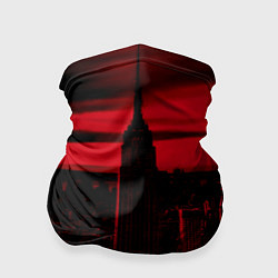 Бандана Город в красном цвете