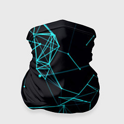 Бандана-труба Лучи абстракции неоновые, цвет: 3D-принт