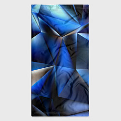 Бандана-труба Polygon blue abstract, цвет: 3D-принт — фото 2